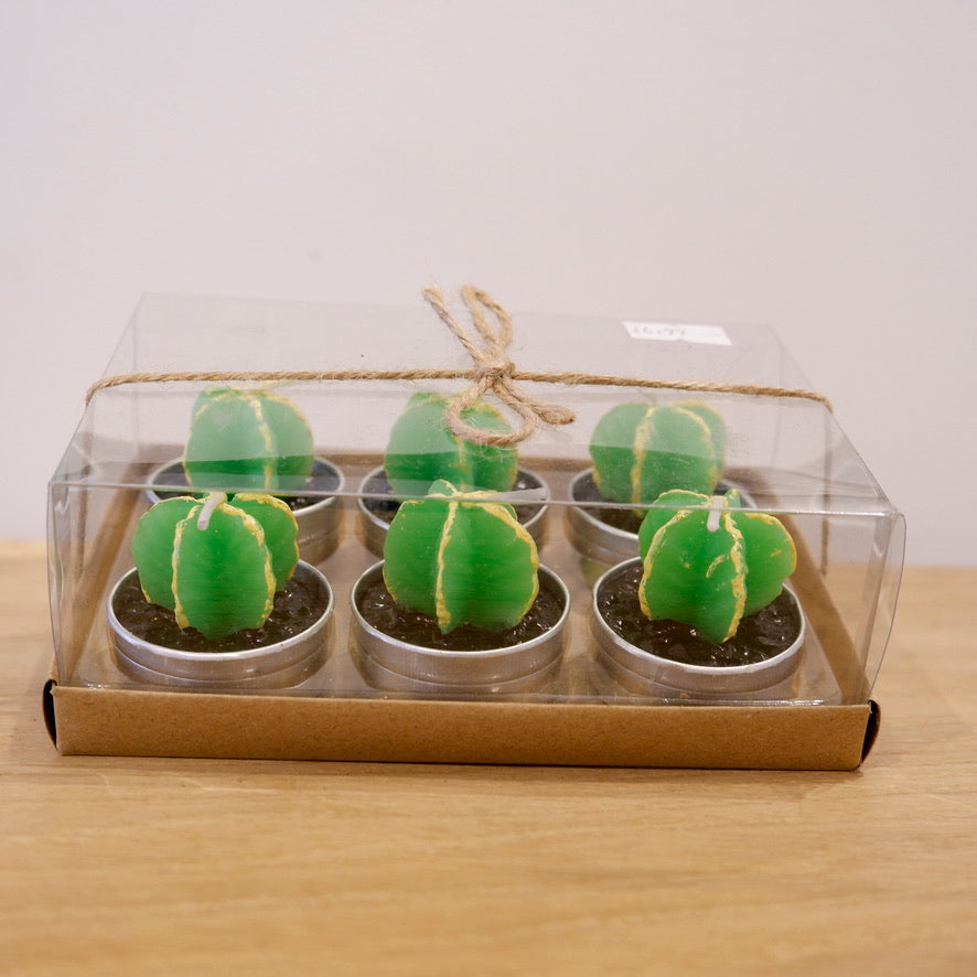 Cactus Tea Lights (Set of 6)