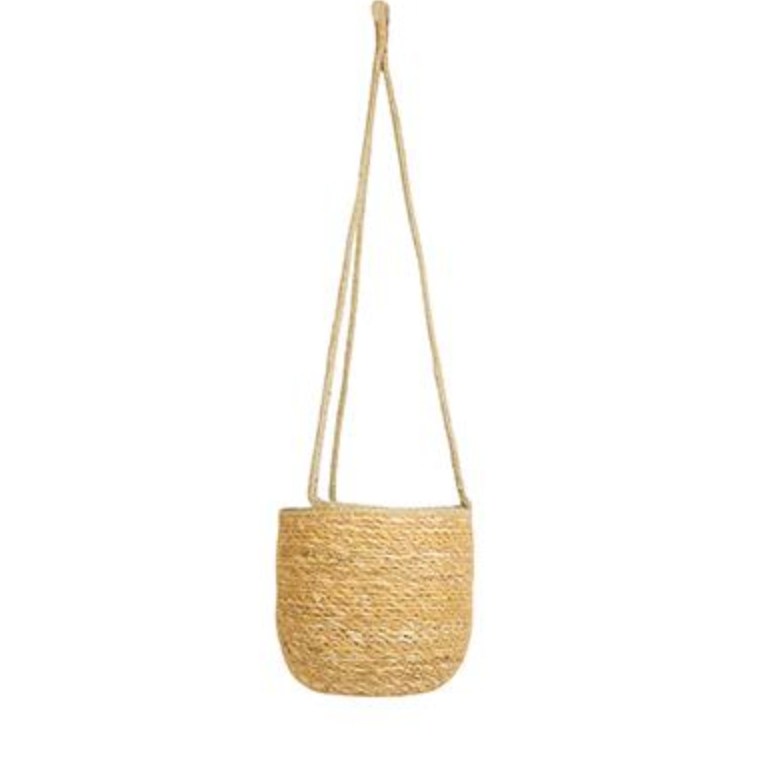 Hanging Woven Lined Planter