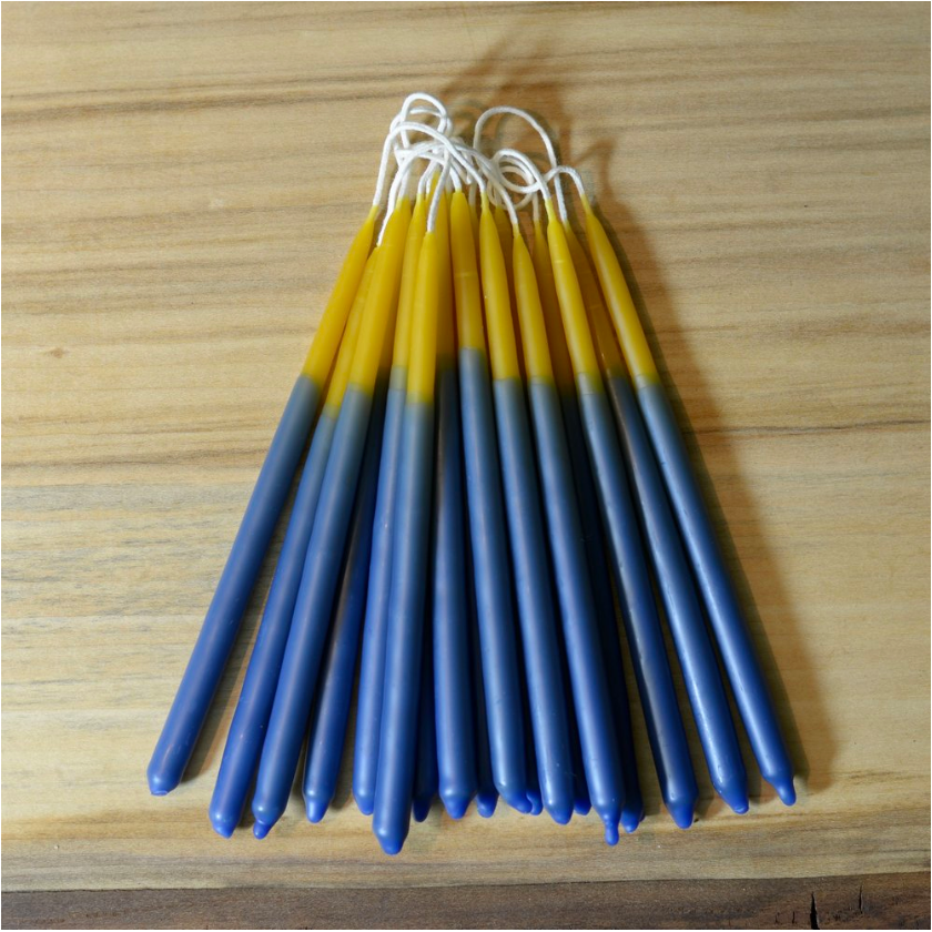Beeswax Celebration Candles (Blue)