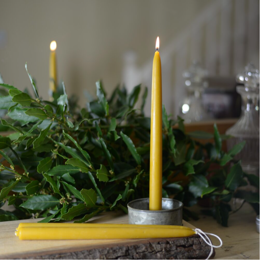 
                  
                    Beeswax Hand Dipped Taper Candles
                  
                