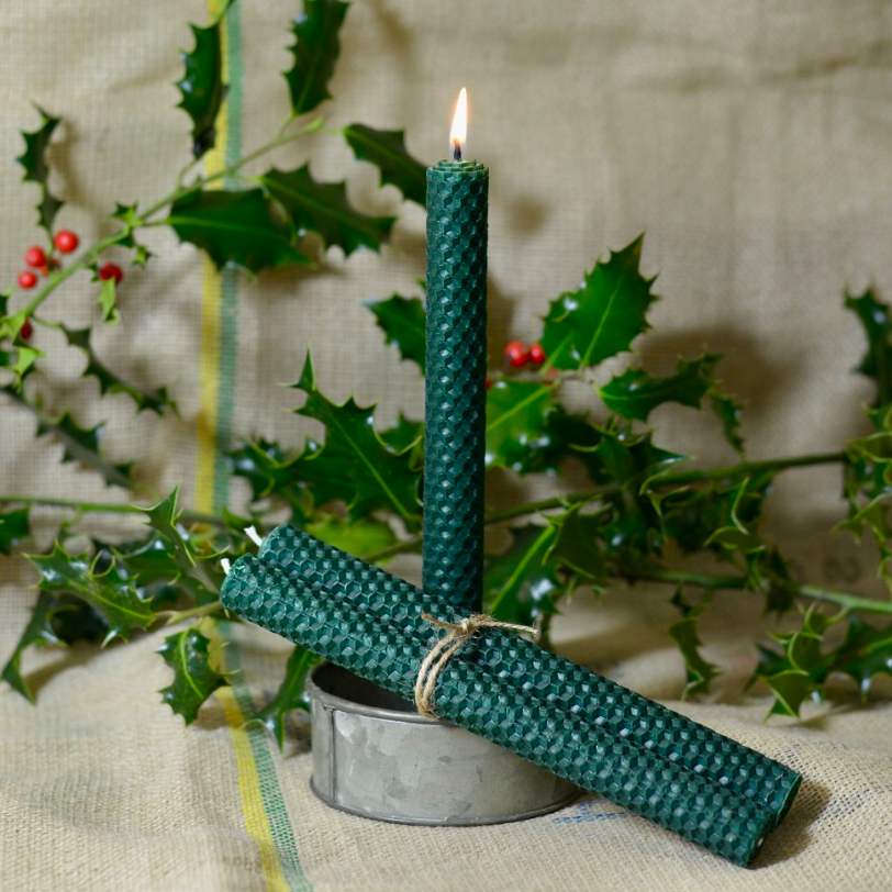 
                  
                    Beeswax Hand Rolled Taper Candles
                  
                